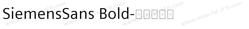 SiemensSans Bold字体转换